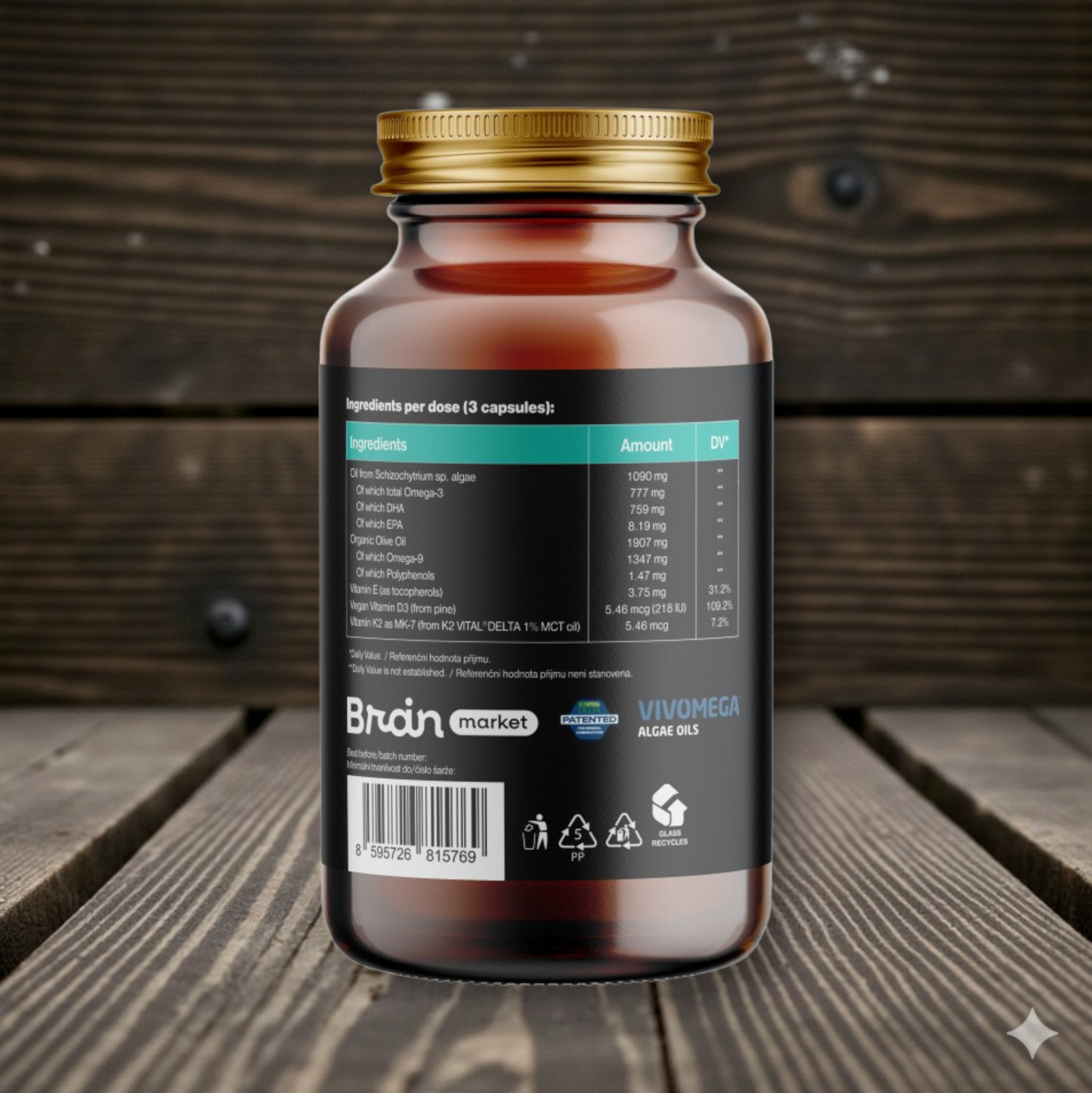 Vegan Omega 3, 90 softgel kapsułek