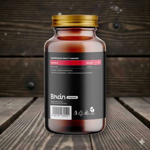 Berberin 500 mg, 90 rostlinných kapslí