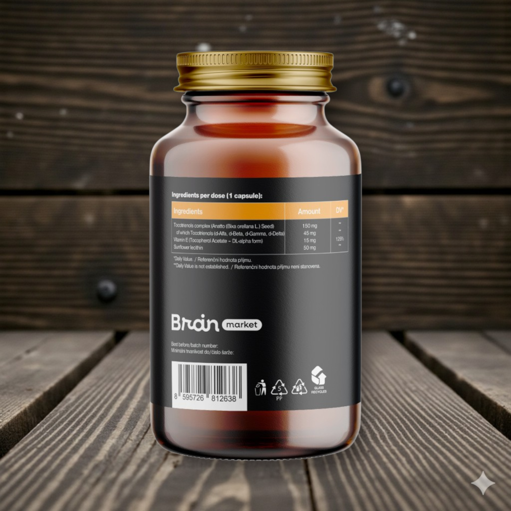 Best Vitamin E Complex, Tokotrienoly v přírodní formě, 90 rostlinných kapslí