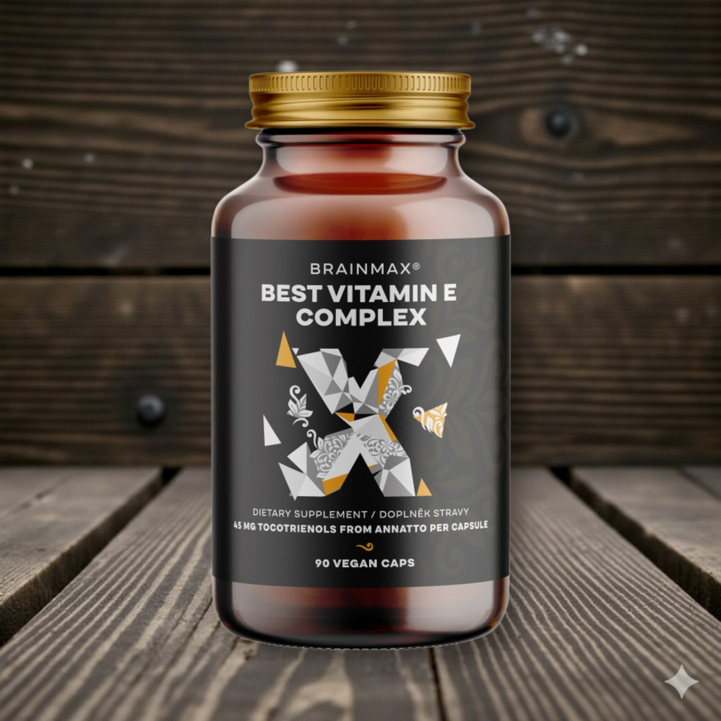 Best Vitamin E Complex, Tokotrienoly v přírodní formě, 90 rostlinných kapslí